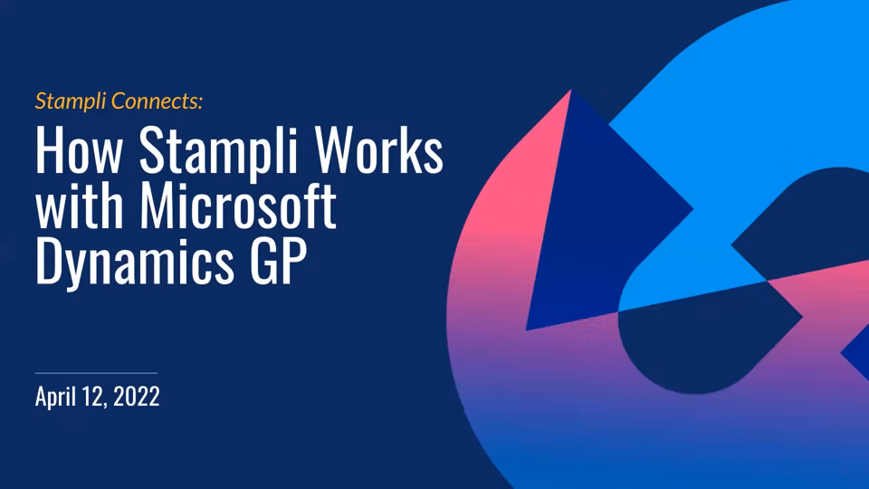 Stampli Connects MS Dynamics GP